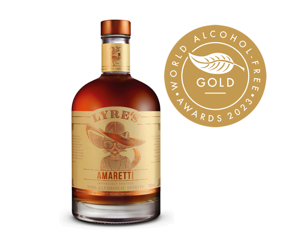 Lyre's Amaretti - Gouden medaille winnar World Alcohol Free Awards