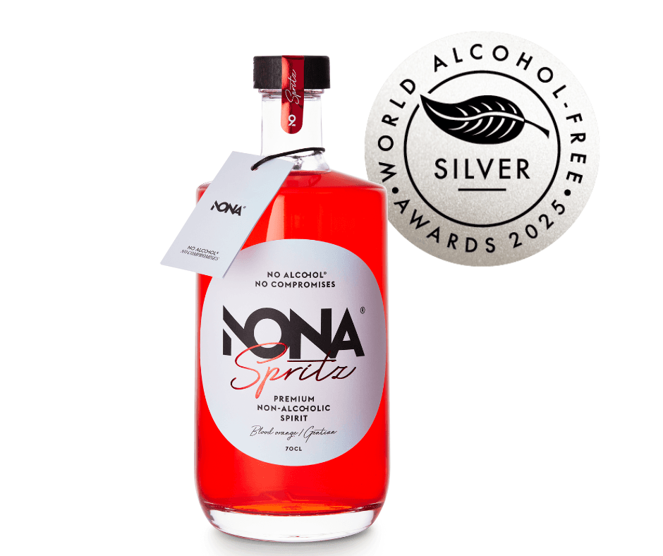 Nona Spritz - alcoholvrij alternatief voor Aperol Spritz