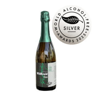 WildKruid mousserende Thee Cuvée 0.0 met zilveren medaille van The World Alcohol-Free Awards