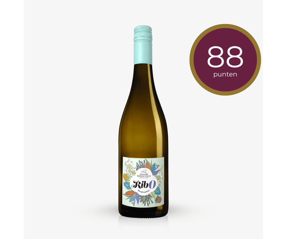 Rib0 - alcoholvrije witte wijn Rib0 alcoholvrije witte wijn met de 88 punten uit de alcoholvrije wijn test 2024 van Falstaff