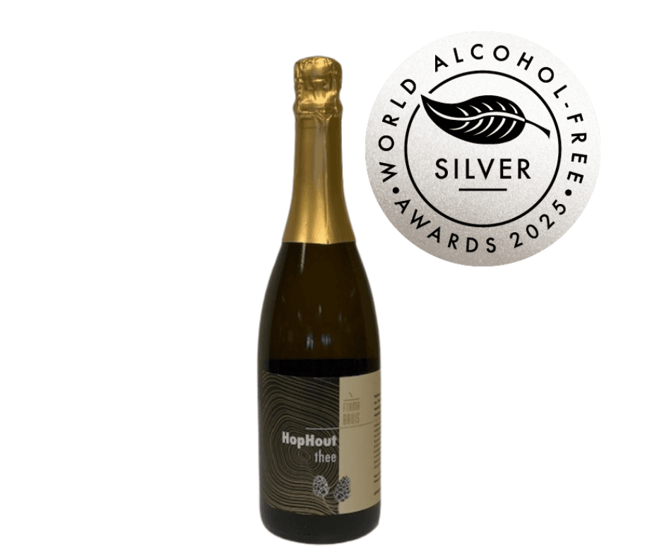 HopHout Thee - Sparkling Tea met de zilveren medaille van The World Alcohol-Free Awards