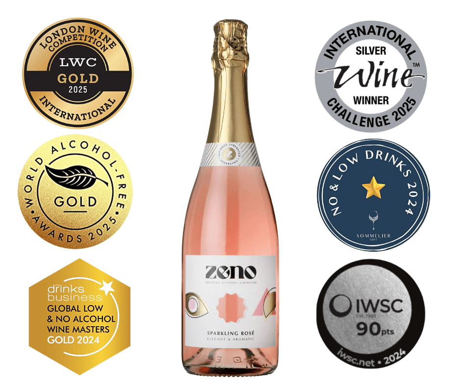 Zeno Alcohol Liberated Sparkling Rosé - Prijswinnende alcoholvrije wijn